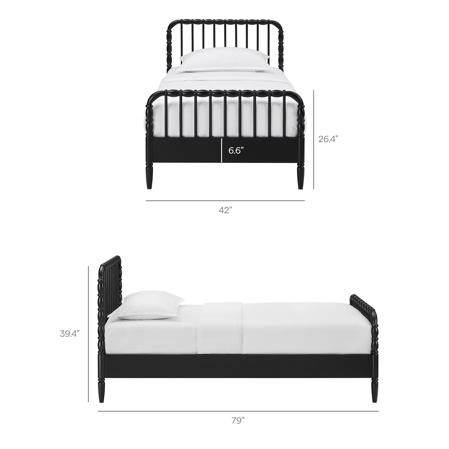 Arlette Twin Size Wood Spindle Bed Frame by Modway MOD-7359