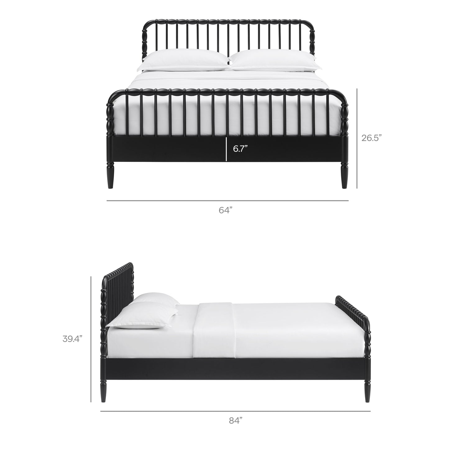 Arlette Queen Size Wood Spindle Bed Frame by Modway MOD-7361