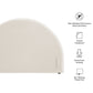 Resort Queen Size Stain-Resistant Performance Velvet Arched Headboard by Modway MOD-7365