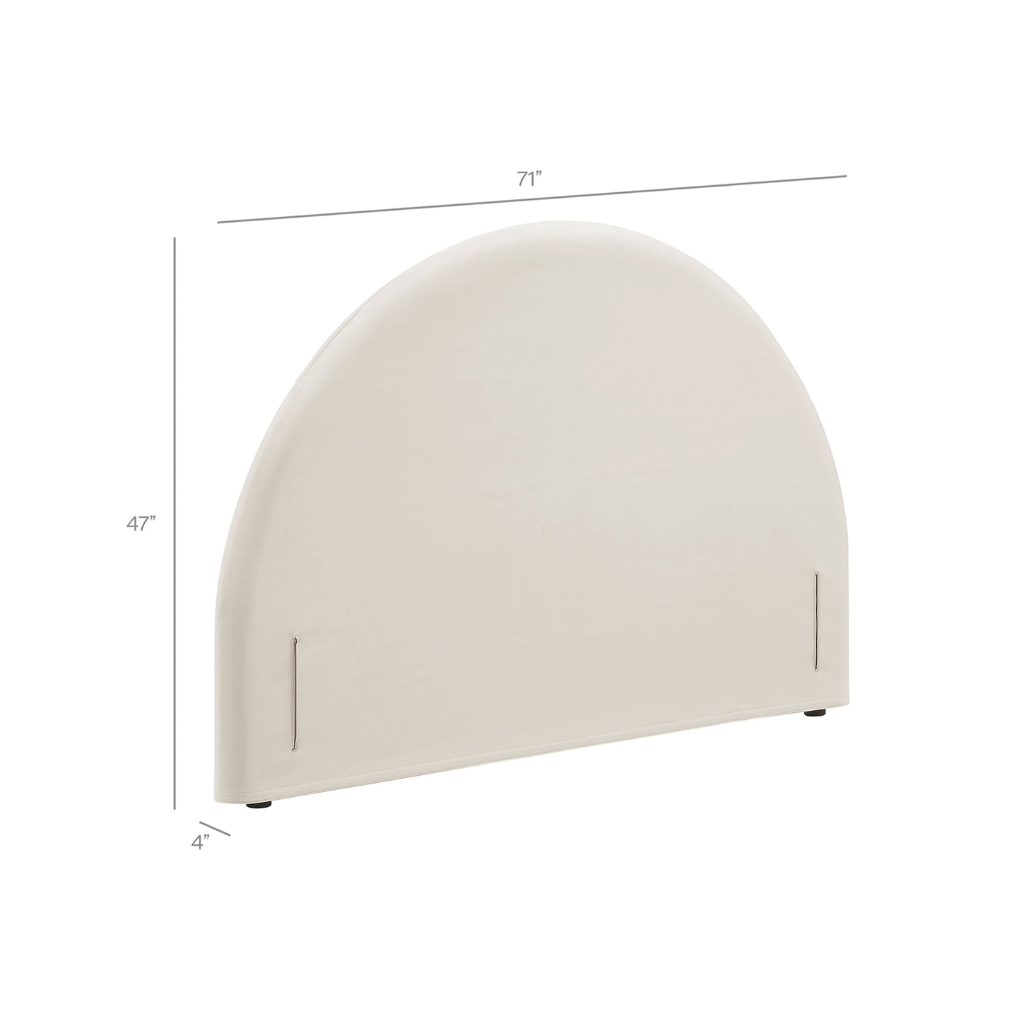 Resort Queen Size Stain-Resistant Performance Velvet Arched Headboard by Modway MOD-7365