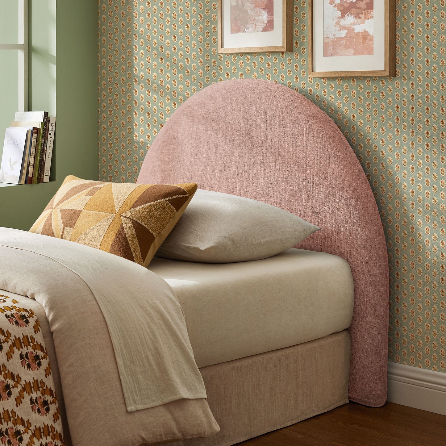 Resort Twin Size Upholstered Fabric Arched Headboard by Modway MOD-7367