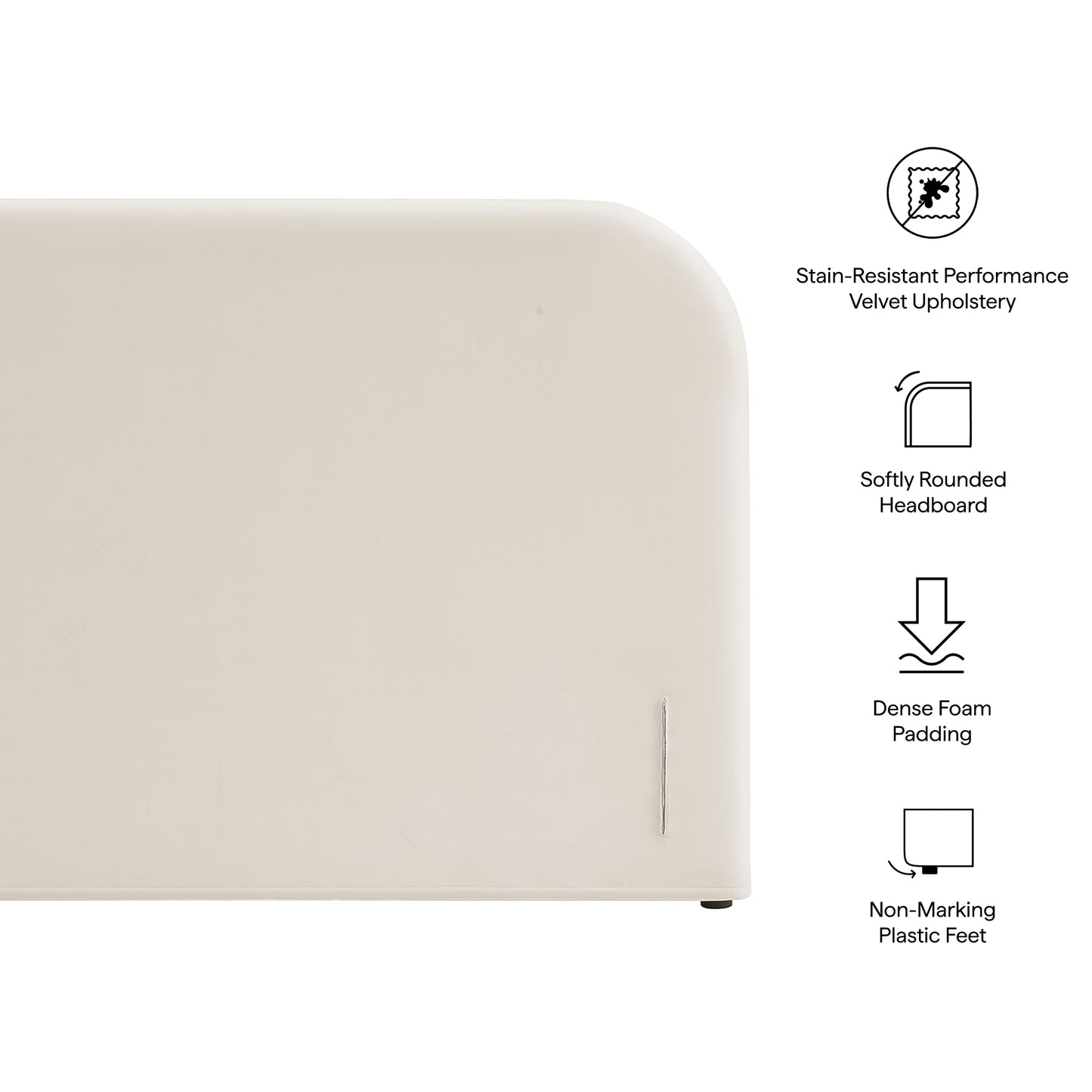 Keynote Full Size Stain-Resistant Performance Velvet Headboard by Modway MOD-7372