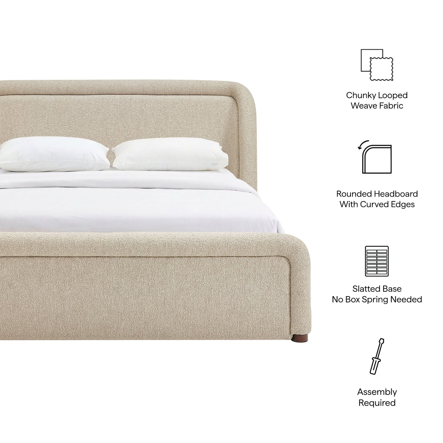 Tasmin Queen Upholstered Fabric Platform Bed by Modway MOD-7380