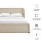 Tasmin Queen Upholstered Fabric Platform Bed by Modway MOD-7380