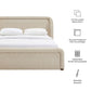 Tasmin King Upholstered Fabric Platform Bed by Modway MOD-7381