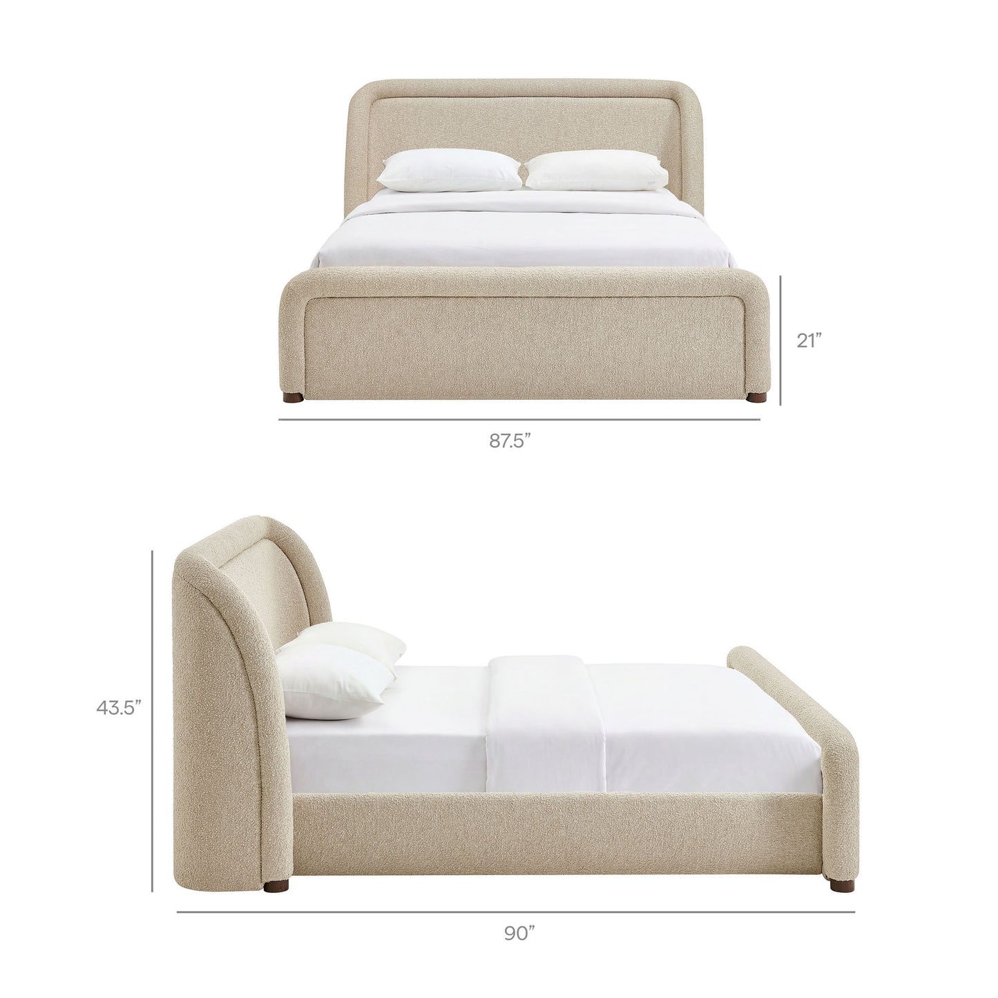 Tasmin King Upholstered Fabric Platform Bed by Modway MOD-7381