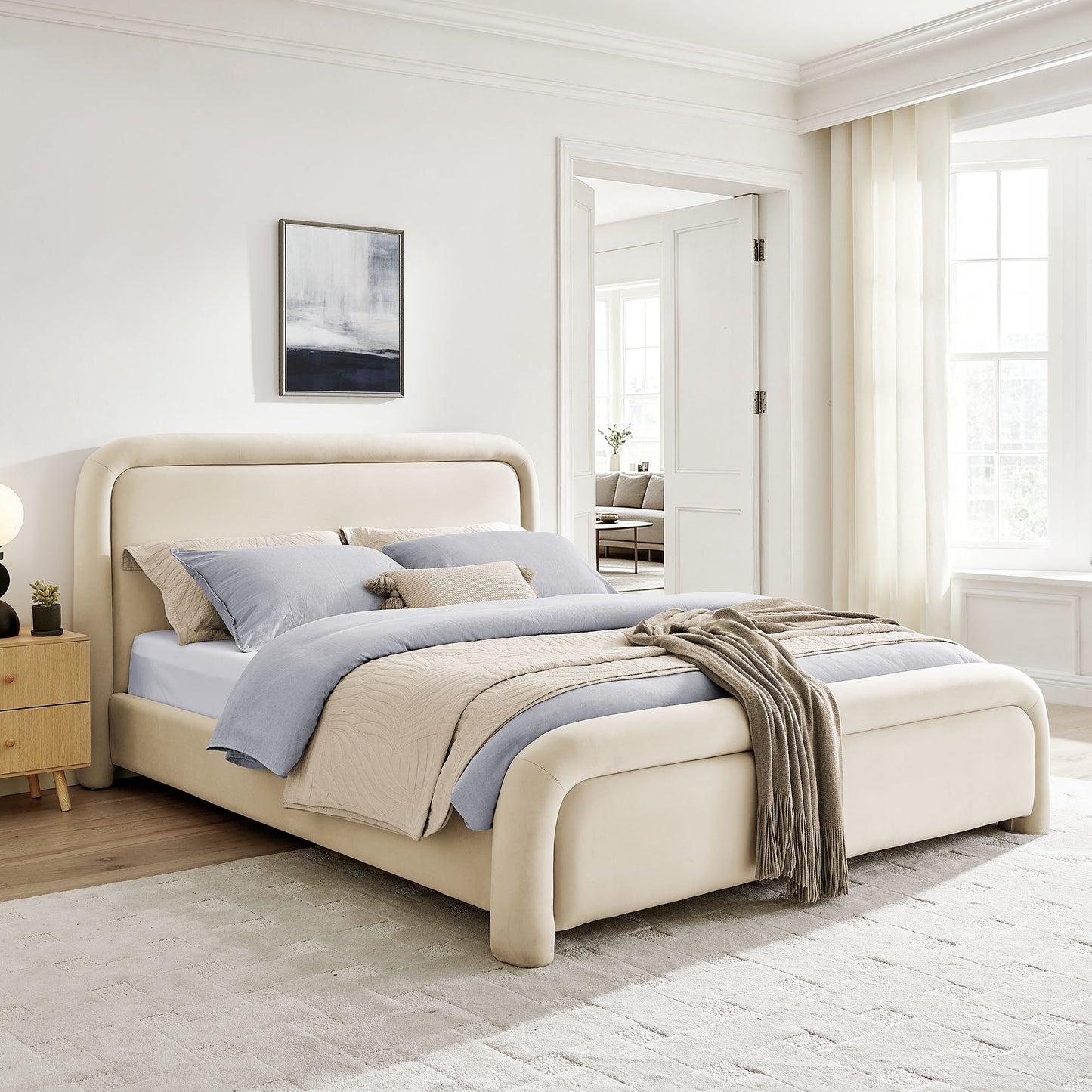 Beck Queen Performance Velvet Platform Bed by Modway MOD-7382