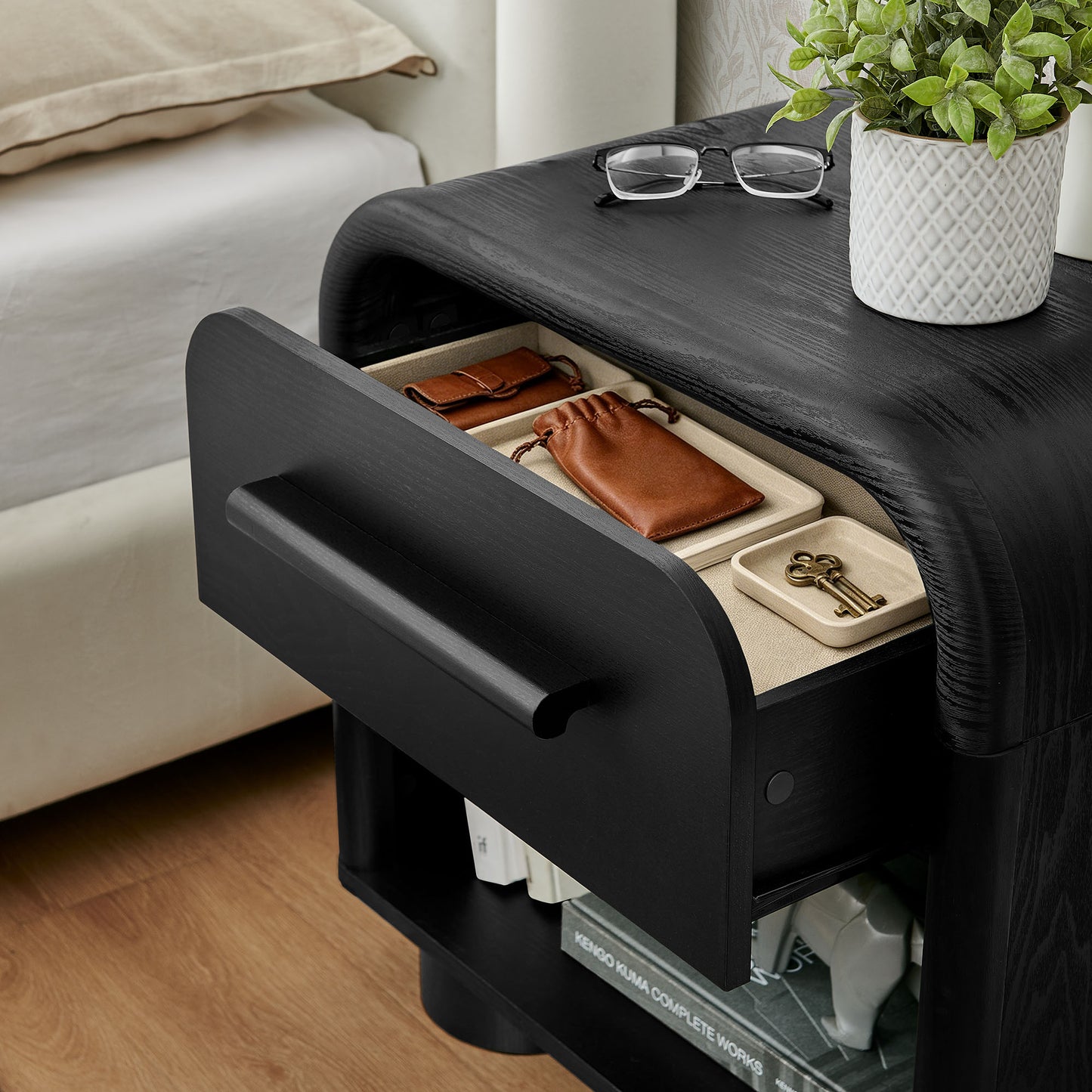 Bellamy Curved 1-Drawer Nightstand by Modway MOD-7384