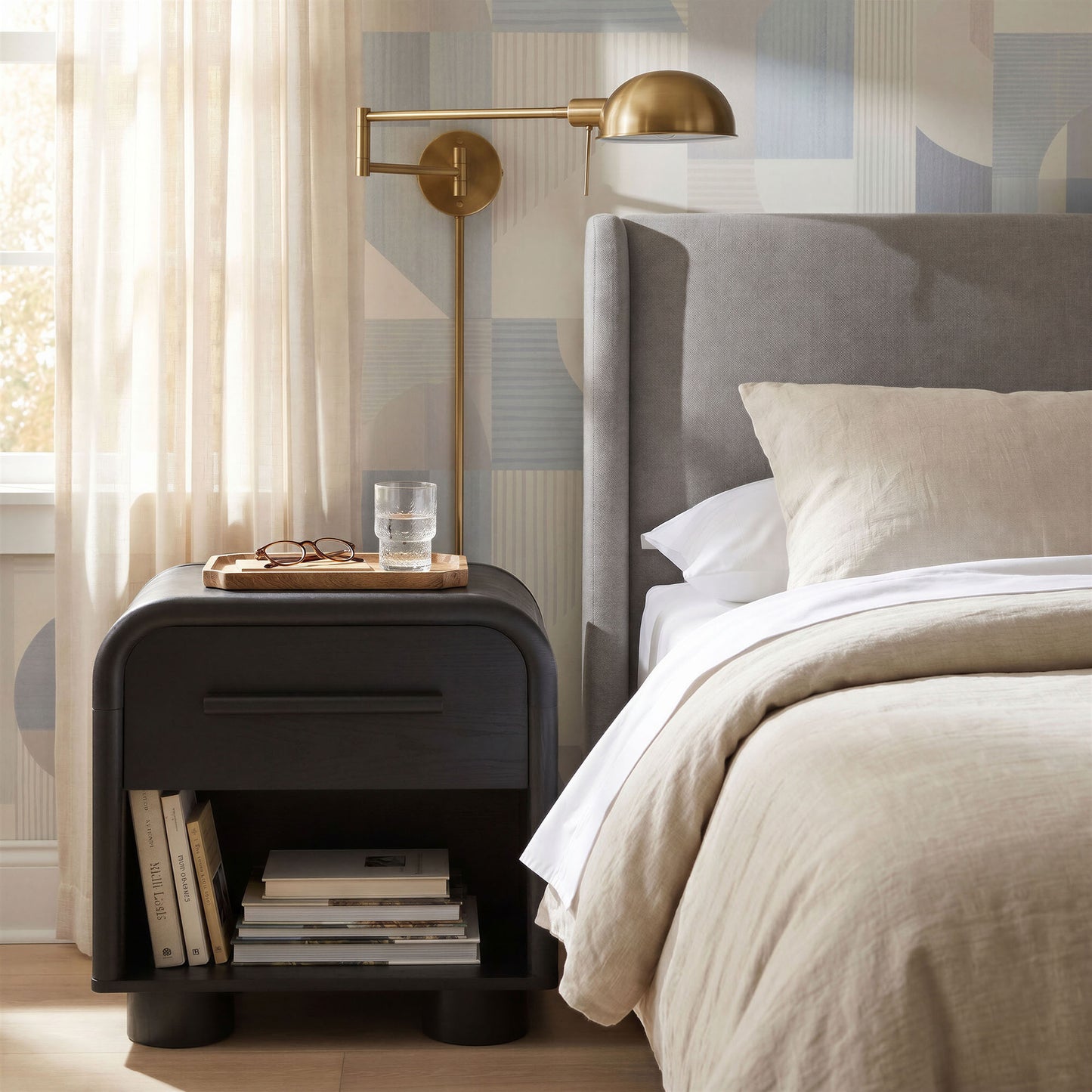 Bellamy Curved 1-Drawer Nightstand by Modway MOD-7384
