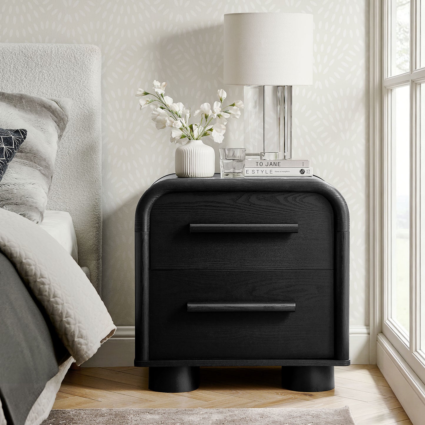 Bellamy Curved 2-Drawer Nightstand by Modway MOD-7385
