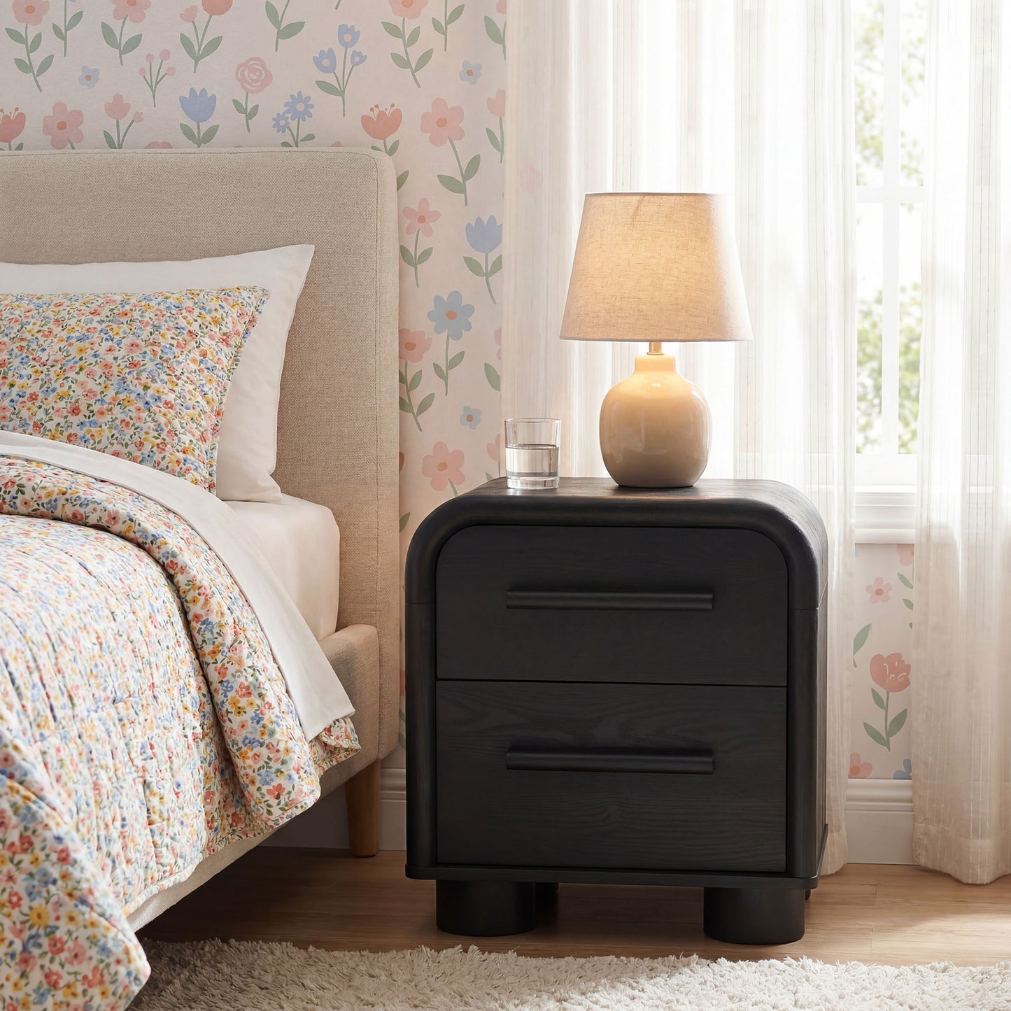 Bellamy Curved 2-Drawer Nightstand by Modway MOD-7385