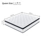 QUEEN Size 12 Inch Hybrid Mattress Individual Pocket Spring 7-Zoned Memory Foam