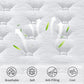 QUEEN Size 12 Inch Hybrid Mattress Individual Pocket Spring 7-Zoned Memory Foam