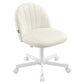 SONGMICS Teddy Fleece Office Chair – Cream White