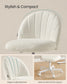 SONGMICS Teddy Fleece Office Chair – Cream White