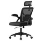SONGMICS HOME Ergonomic Mesh Desk Chair with Flip-Up Armrests and Headrest | Computer Office Chair in Ink Black