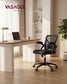VASAGLE Ergonomic Mesh Office Chairs with Adjustable Lumbar Support – Ink Black