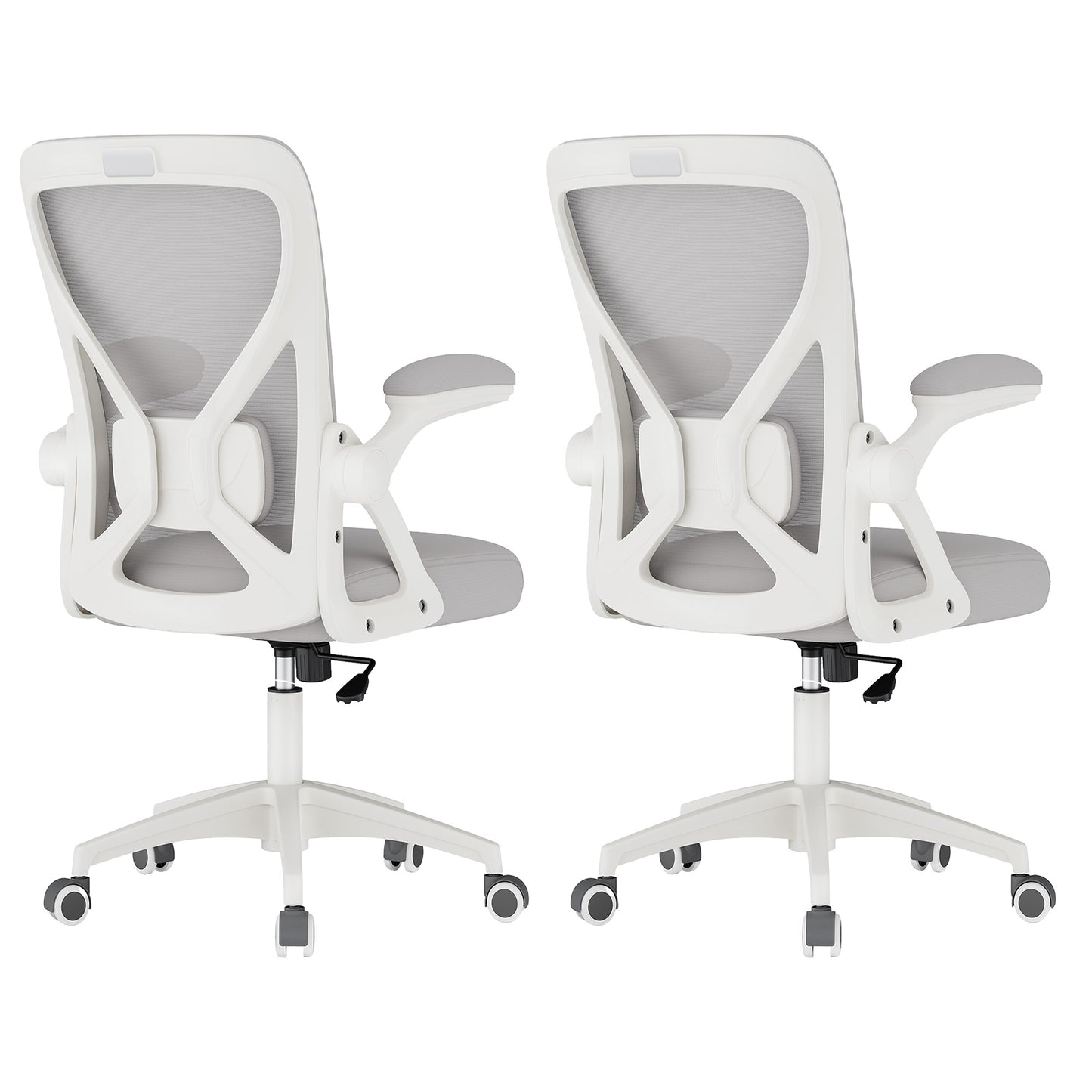 VASAGLE Ergonomic Mesh Office Chairs with Adjustable Lumbar Support – Dove Gray