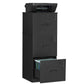 VASAGLE 3-Drawer Vertical Lockable File Cabinet with Drawers – Black