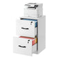 VASAGLE 2 Drawer File Cabinet with Locks, for A4 – Cloud White