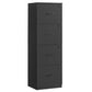 VASAGLE 4-Drawer Vertical File Cabinet, Filing Cabinet for Home Office, Printer Stand – Ink Black