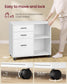 VASAGLE File Cabinet, 3 Drawers, Custos Collection – Cloud White