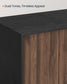 SONGMICSHOME Superfast Toolless Assembly-Cat Litter Box Enclosure for Large Cats – Ebony Black, Somber Walnut