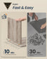 SONGMICS HOME Litter Box Enclosure, Push-Open, Greige