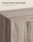 SONGMICS HOME Litter Box Enclosure, Push-Open, Greige