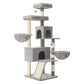 Feandrea Large Cat Tree Tower, 68.5-Inch Tall Cat Condo with Large Perch