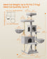 Feandrea Large Cat Tree Tower, 68.5-Inch Tall Cat Condo with Large Perch