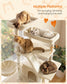 Feandrea 72.6-Inch Tall Cat Tree Tower for Indoor Extra Large Cats – Summer Sand