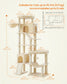 Feandrea Multi-Level Cat Tree for Large Cats – Beige