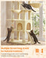 Feandrea Cat Tree with Sisal Scratching Posts – Beige