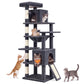 Feandrea Cat Tree, 70.3" Heavy Duty Cat Tower Condo for Indoors – Dark Gray