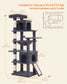 Feandrea Cat Tree, 70.3" Heavy Duty Cat Tower Condo for Indoors – Dark Gray