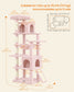 Feandrea Cat Tree, 70.3" Heavy Duty Cat Tower Condo for Indoors – Jelly Pink