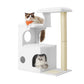 Feandrea Modern Cat Tower with Cushions, Cloud White