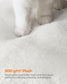 Feandrea Modern Cat Tower with Cushions, Cloud White