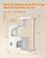 Feandrea Modern Cat Tower with Cushions, Cloud White