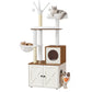 Feandrea Farmhouse Entryway Storage Bench and Blanket Chest White – Rustic White, Honey Brown