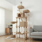 Feandrea Large Cat Tree with Scratching Posts Hammock and Perches for Indoor Cats – Camel Brown