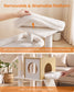 Feandrea Tall Cat Tree, 6-Tier Cat Tower with 2 Condos, 67.3 in Indoor Cat House – Oak Beige