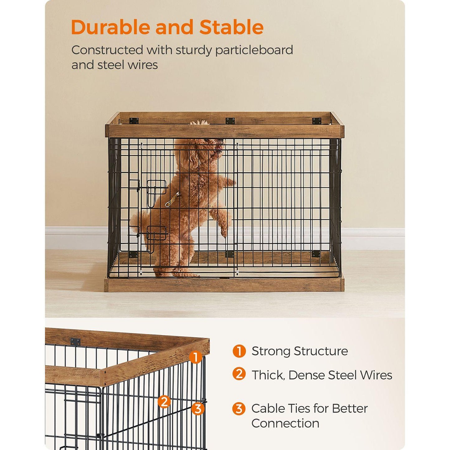 Dog Playpen 36.4 x 22.6 x 25.2 Inches FredCo