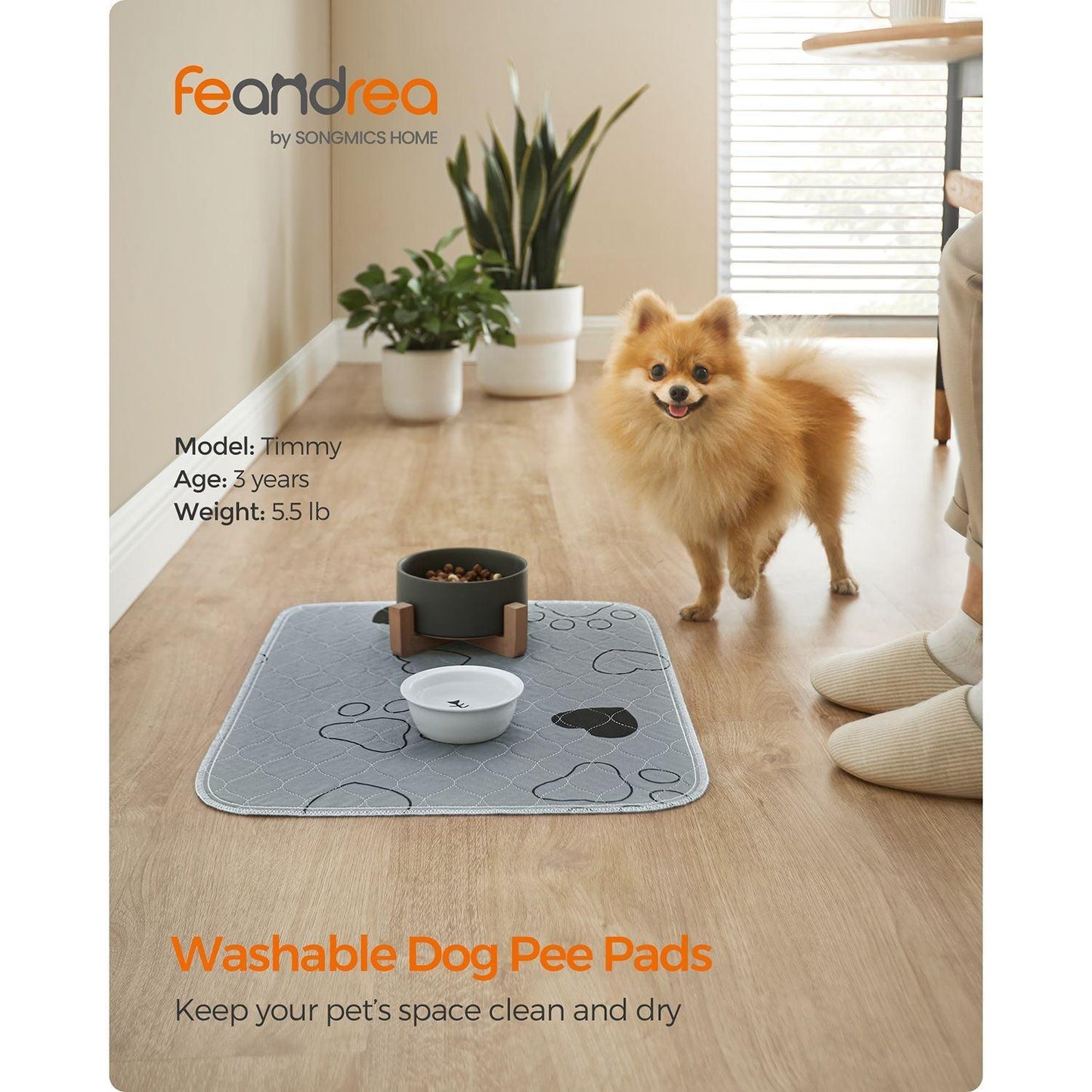 2-Pack Washable Dog Pee Pads 24 x 18 Inches