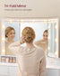 VASAGLE Cloud White Vanity Desk with LED Mirror and 9 Drawers