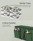SONGMICS Large Christmas Ornament Storage Boxes, Set of 2, Dual Zippers – Forest Green