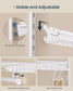 SONGMICS HOME White Adjustable Closet System with 8 Rods and 8 Shelves – Cloud White