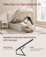 VASAGLE Lift Up Storage Bed Frame Twin Size, Hydraulic Platform Bed