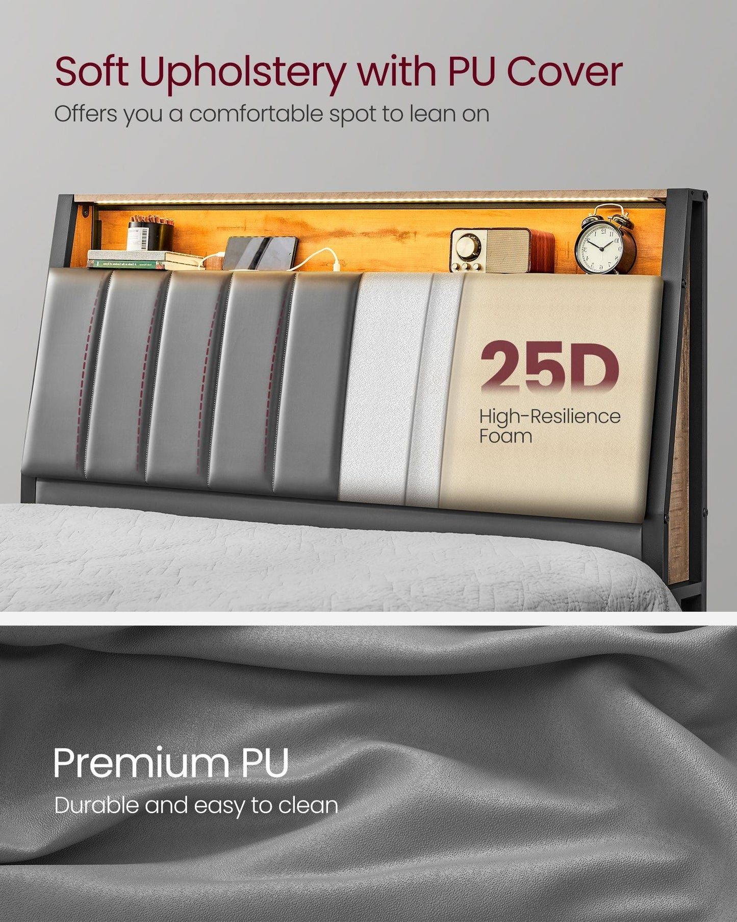 LED Bed Frame Full Size FredCo